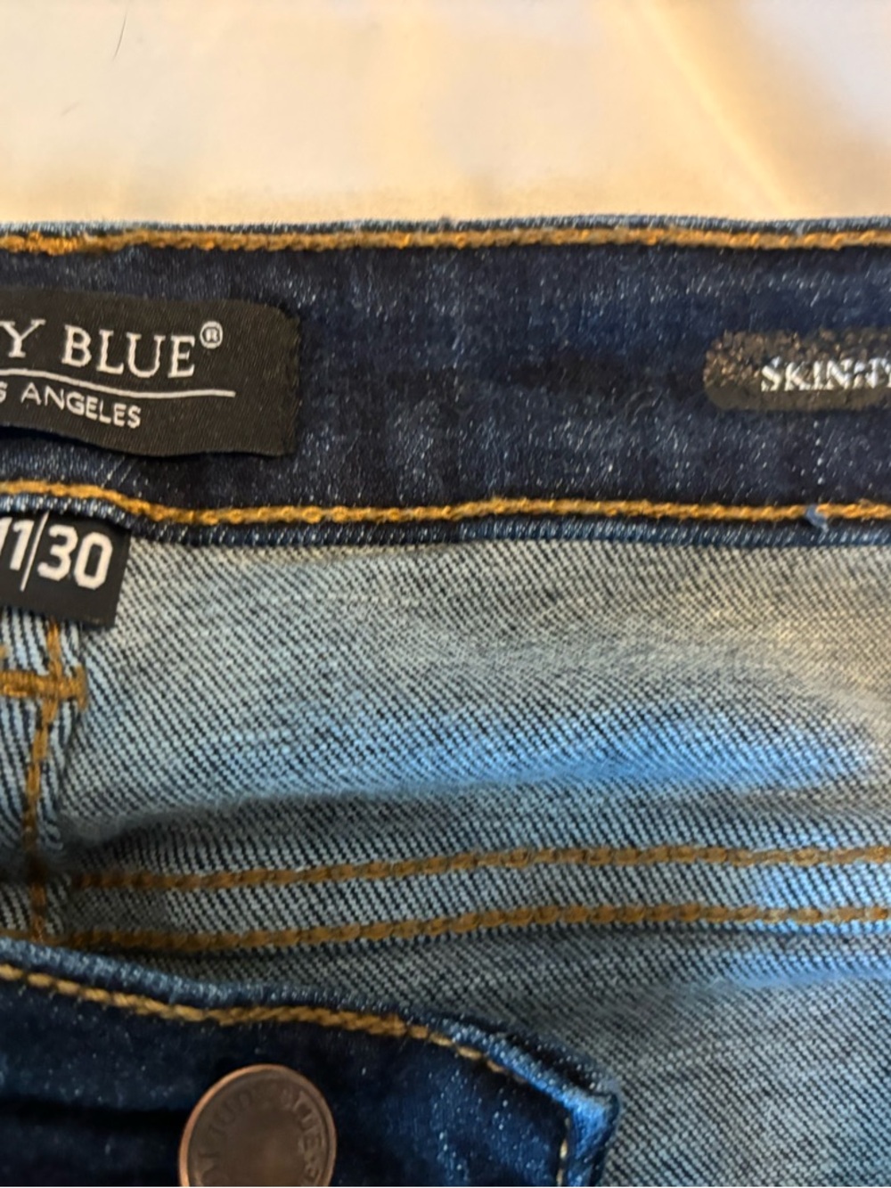 Judy Blue Skinny Jeans Dark Wash Stretch Women’s 11/30 Mid Rise - Picture 7 of 8